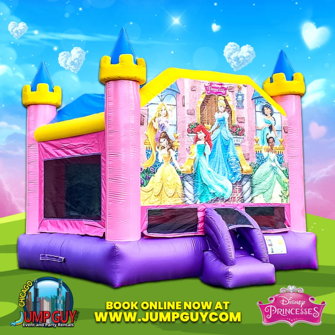 Disney Princess Bounce House rental for Hinsdale IL events in ZIP code 60521