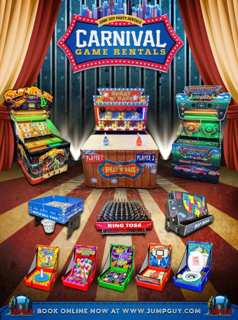 carnival game about rental for Hinsdale IL events in ZIP code 60521