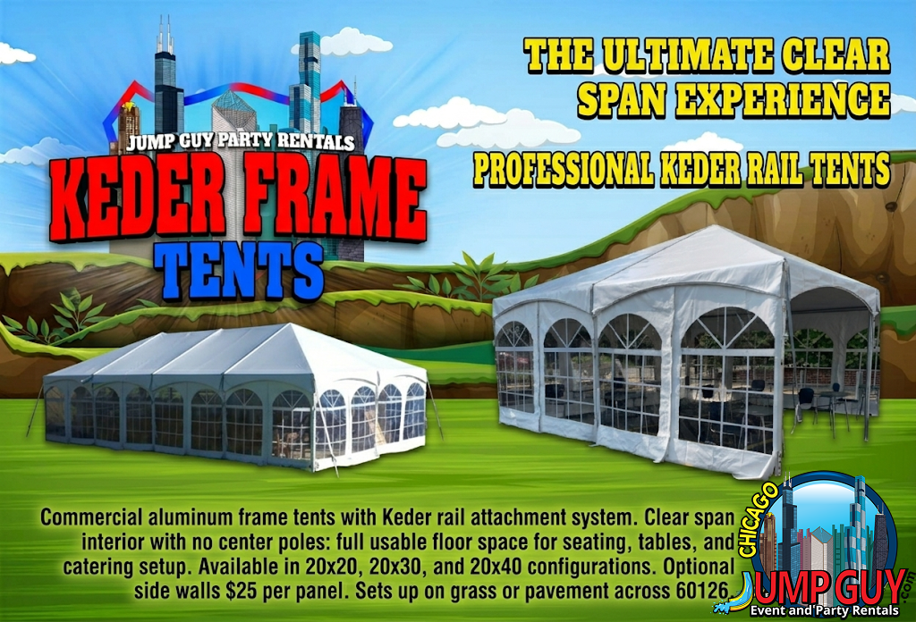 keder frame tent rental for Hinsdale IL events in ZIP code 60521