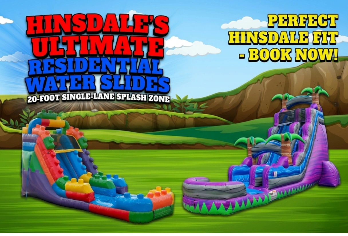 Single Lane Water Slides rental in Hinsdale, IL (60521) by Jump Guy Party Rentals