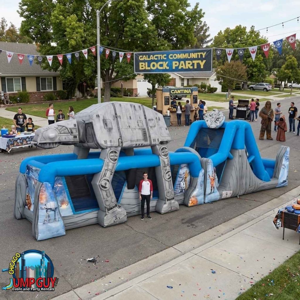 Star Wars Obstacle Course Wet rental in Hinsdale, IL (60521) by Jump Guy Party Rentals
